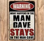 Funny Metal Garage Sign for Man Cave Decor