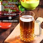 GOSDENG 20 oz Freezer Beer Mugs Set of 4