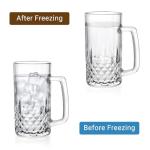 GOSDENG 20 oz Freezer Beer Mugs Set of 4