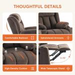 Rocker Swivel Recliner Chair with Massage and Heat