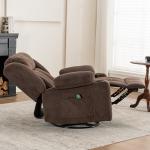 Rocker Swivel Recliner Chair with Massage and Heat