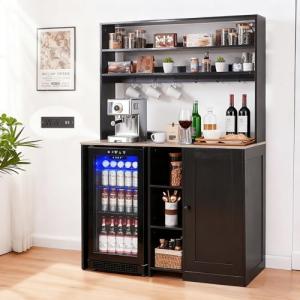 Mini Fridge Cabinet for Home Bar and Storage