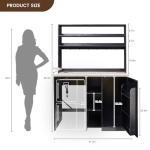 Mini Fridge Cabinet for Home Bar and Storage