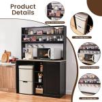 Mini Fridge Cabinet for Home Bar and Storage