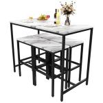 Modern 5 Piece Bar Table and Stool Set