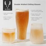 Viski Glacier Beer Glass with Cooling Gel
