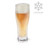 Viski Glacier Beer Glass with Cooling Gel