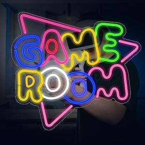 Neon Game Room Sign with Dimmable Light