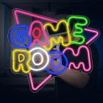 Neon Game Room Sign with Dimmable Light