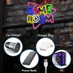 Neon Game Room Sign with Dimmable Light
