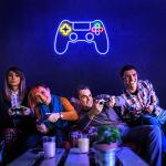 Gamer Neon Sign with LED Game Controller