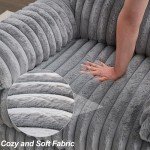 Extra Large Faux Fur Power Recliner for Comfort