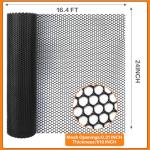 Non-Slip Bar Shelf Liner - 24 Inch Black Mesh
