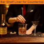 Non-Slip Bar Shelf Liner - 24 Inch Black Mesh