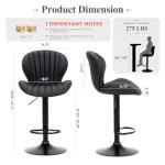 Set of 4 Modern Swivel Bar Stools