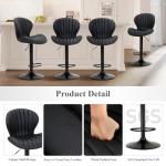 Set of 4 Modern Swivel Bar Stools