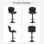 Set of 4 Modern Swivel Bar Stools
