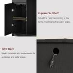 Mini Fridge Coffee Bar Cabinet with Wine Storage