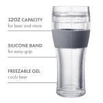 Frozen Pint Beer Glasses - 2 Pack Chilling Mugs