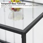 Modern Glass Dining Table Set for Small Spaces