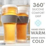 Frozen Pint Beer Glasses - 2 Pack Chilling Mugs