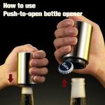 Magnetic Beer Bottle Opener with Cap Catcher