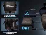 Comfortable Gaming Chair with Footrest and Headrest