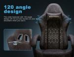 Comfortable Gaming Chair with Footrest and Headrest