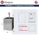 Kegco Triple Tap Undercounter Beer Kegerator