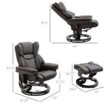 Massage Recliner Chair with Ottoman and Vibration Points