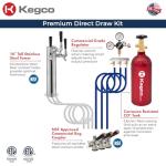 Kegco Triple Tap Undercounter Beer Kegerator