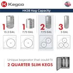 Kegco Triple Tap Undercounter Beer Kegerator