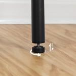 Set of 2 Rustic Bar Stools with Footrest