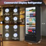 Velieta 15 Cu. Ft. Glass Door Beverage Cooler