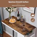 3-Piece Bar Table Set with Storage Stools