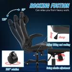 Ergonomic Gaming Chair with Lumbar Support – Black