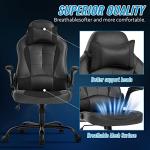 Ergonomic Gaming Chair with Lumbar Support – Black