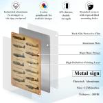 Vintage Aviation Metal Sign for Man Cave Decor