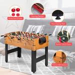 GYMAX 3-in-1 Game Table: Foosball, Hockey, Billiards