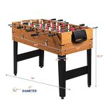 GYMAX 3-in-1 Game Table: Foosball, Hockey, Billiards