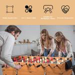 GYMAX 3-in-1 Game Table: Foosball, Hockey, Billiards