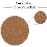 Silver Star Christmas Coasters with Red Background