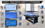 7-Foot Multi Game Swivel Pool Table - Blue