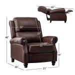 CANMOV Faux Leather Pushback Recliner Chair