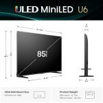 Hisense 85" U6 Mini-LED 4K Smart TV