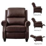 CANMOV Faux Leather Pushback Recliner Chair