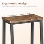 Set of 2 Rustic Saddle Bar Stools