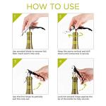 Matte Black Double Hinged Corkscrew Wine Opener