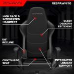 Respawn 110 Ergonomic Gaming Chair - Gray Recliner