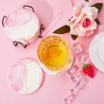 Pink Marble Diatomaceous Earth Coasters Set of 6